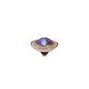 QUDO Ringaufsatz TONDO DELUXE 9 mm roségold burgundy delite