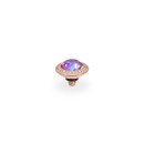 QUDO Ringaufsatz TONDO DELUXE 9 mm roségold burgundy delite