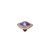 QUDO Ringaufsatz TONDO DELUXE 9 mm roségold burgundy delite