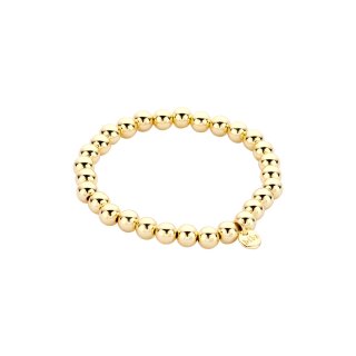 biba Armband Metall gold Perlen 7 mm