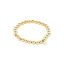 biba Armband Metall gold Perlen 7 mm