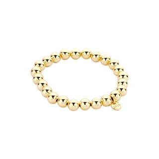 biba Armband Metall gold Perlen 8 mm