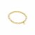 biba Armband Metall gold Perlen 6 mm