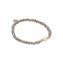 biba Armband Crystal mit Süßwasserperle - Grau