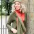 Schal FEM TWIN - Khaki/Rost