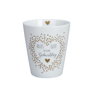 KRASILNIKOFF HAPPY MUG / Becher ALLES GUTE ZUM GEBURTSTAG