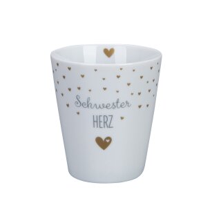 KRASILNIKOFF HAPPY MUG / Becher SCHWESTERHERZ