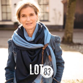 Schal FIEN TWIN - Jeansblau/Navy