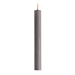 2er Set Stabkerze 24 cm - Grau