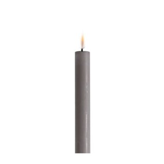 2er Set Stabkerze 15 cm - Grau