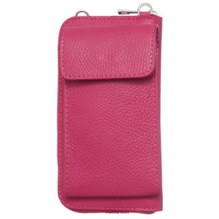 Portemonnaie-/Handytasche aus Leder - pink