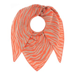 ZWILLINGSHERZ Dreieckstuch LINNA mit Baumwolle - Beige-Orange