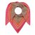 ZWILLINGSHERZ Dreieckstuch ANNEGRET mit Baumwolle - Beige-Pink