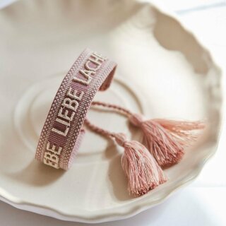 Statement Armband LEBE LIEBE LACHE