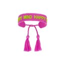 Statement Armband HAPPY MIND HAPPY LIFE