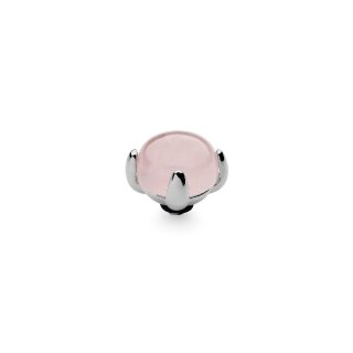 QUDO Ringaufsatz PISA silber light pink