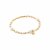 biba Armband goldfarben mit Süßwasserperlen - Crystal beige