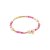 biba Armband goldfarben mit Süßwasserperlen - Crystal pink