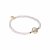 biba Armband Crystal mit flacher großer Perle - Zartlila