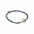 biba Armband Crystal mit flacher großer Perle - Blaugrau