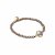 biba Armband Crystal mit flache großer Perle - Taupe