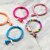 biba Armband Crystal Pink mit Anhänger silberfarbig