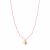 biba lange Kette Crystal Rosa Anhänger goldfarbig