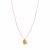 biba lange Kette Crystal Rosa Anhänger goldfarbig