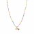 biba lange Kette Crystal Bunt Anhänger goldfarbig