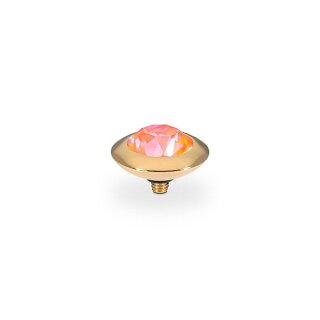 QUDO Ringaufsatz TONDO gold ORANGE GLOW DELITE