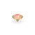 QUDO Ringaufsatz TONDO gold ORANGE GLOW DELITE