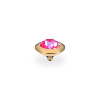 QUDO Ringaufsatz TONDO gold ROYAL RED DELITE