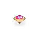 QUDO Ringaufsatz TONDO gold ROYAL RED DELITE