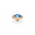 QUDO Ringaufsatz TONDO gold ROYAL BLUE DELITE