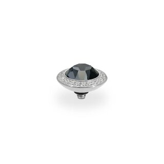 QUDO Ringaufsatz TONDO DELUXE silber NIGHTFALL