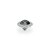 QUDO Ringaufsatz TONDO DELUXE silber NIGHTFALL