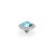 QUDO Ringaufsatz TONDO DELUXE silber AQUA BOHEMICA