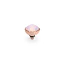QUDO Ringaufsatz BOTTONE 10 mm roségold ROSE OPAL