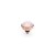 QUDO Ringaufsatz BOTTONE 10 mm roségold ROSE OPAL