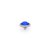 QUDO Ringaufsatz FABERO flat silber 10 mm MAJESTIC BLUE