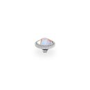 QUDO Ringaufsatz FABERO flat silber 10 mm SILK SHIMMER