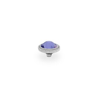 QUDO Ringaufsatz FABERO flat silber 10 mm TANZANITE