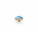 QUDO Ringaufsatz FABERO flat gold 10 mm BLACK DIAMOND...