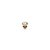 QUDO Ringaufsatz BOTTONE 5 mm gold CRYSTAL