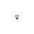QUDO Ringaufsatz BOTTONE 5 mm gold VINTAGE ROSE