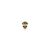 QUDO Ringaufsatz BOTTONE 5 mm gold KHAKI