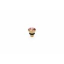 QUDO Ringaufsatz BOTTONE 5 mm gold ROSE PEACH