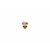 QUDO Ringaufsatz BOTTONE 5 mm gold ROSE PEACH
