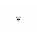 QUDO Ringaufsatz BOTTONE 5 mm silber WHITE OPAL