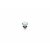 QUDO Ringaufsatz BOTTONE 5 mm silber WHITE OPAL